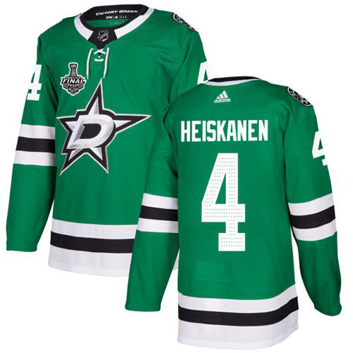 Adidas Stars #4 Miro Heiskanen Green Home Authentic Youth 2020 Stanley Cup Final Stitched NHL Jersey