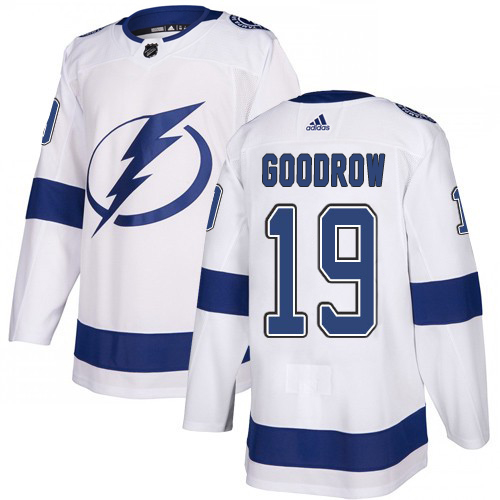 Adidas Lightning #19 Barclay Goodrow White Road Authentic Youth Stitched NHL Jersey