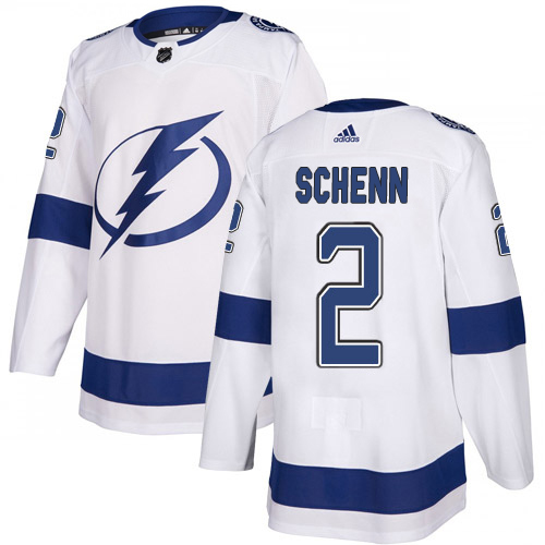 Adidas Lightning #2 Luke Schenn White Road Authentic Youth Stitched NHL Jersey