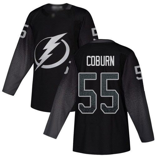 Adidas Lightning #55 Braydon Coburn Black Alternate Authentic Youth Stitched NHL Jersey