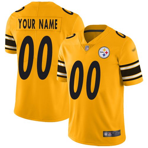 Pittsburgh Steelers Customized Gold Men's Stitched Football Limited Inverted Legend Jersey