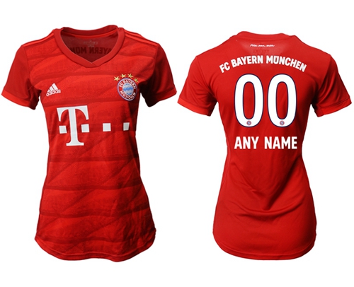 Women's Bayern Munchen Personalized Home Soccer Club Jersey