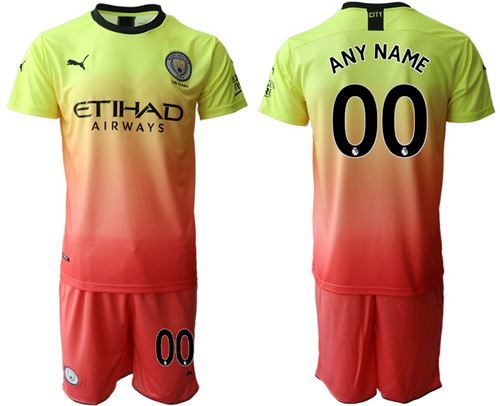 Manchester City Personalized Away Soccer Club Jersey