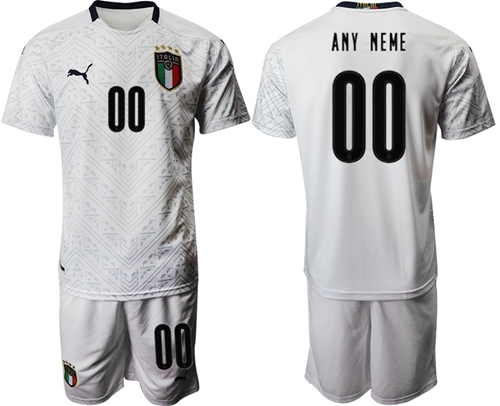 Italy Personalized Away Soccer Country Jersey