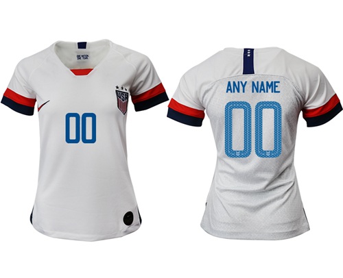 Women's USA Personalized Home Soccer Country Jersey