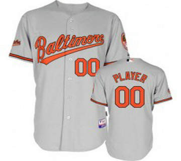 Cheap Baltimore Orioles Blank Grey Custom MLB Jersey For Sale