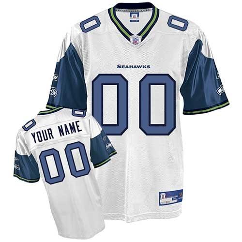 Cheap Seattle Seahawks white customized jerseys For Sale