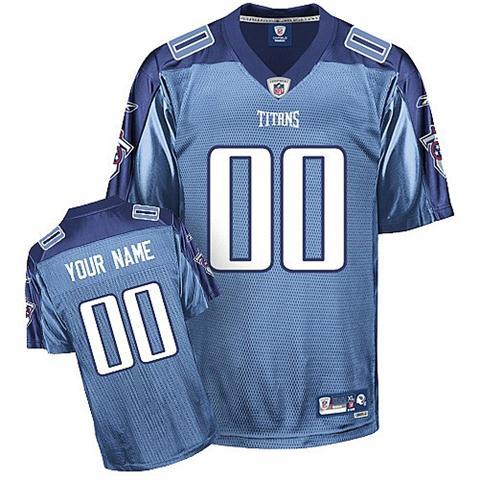 Cheap Tennessee Titans Light Blue Customized NFL Jerseys For Sale
