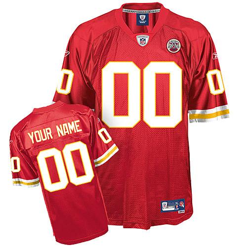 Cheap Kansas City Chiefs red Customized Jersey For Sale