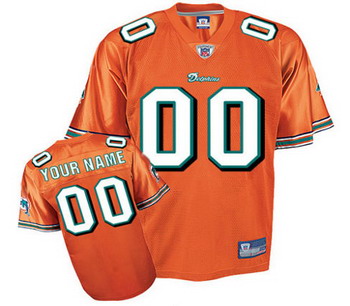 Cheap Miami Dolphins Customized Jerseys Orange jerseys For Sale