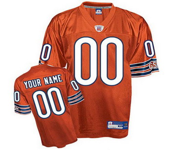 Cheap Chicago Bears Customized Jerseys Orange For Sale
