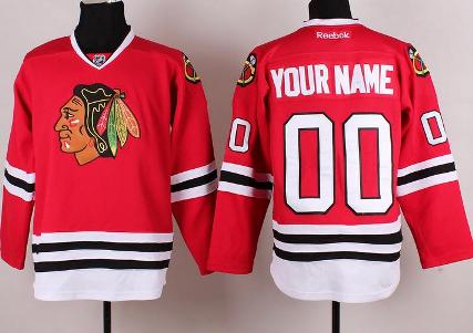Cheap Customized Chicago Blackhawks Red 2014 NHL Stadium Series Jerseys For Sale