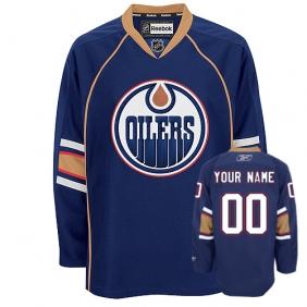 Cheap Edmonton Oilerss Personalized Authentic Dark Blue Jersey For Sale