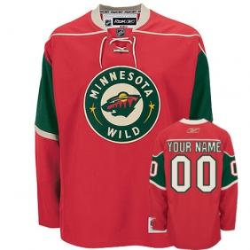 Cheap Minnesota Wild Personalized Authentic Red Jersey For Sale