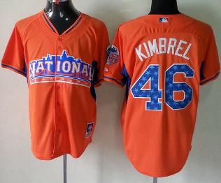 Cheap 2013 MLB ALL STAR National League Atlanta Braves 46 Craig Kimbrel Orange MLB Jerseys For Sale