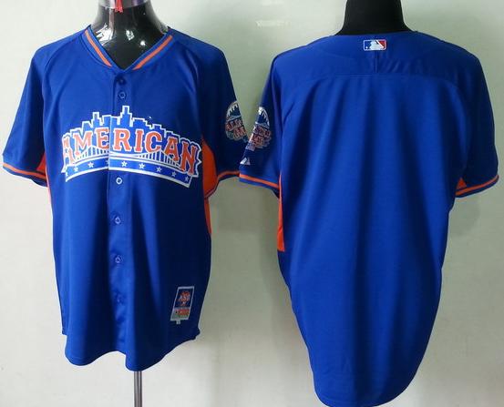 Cheap 2013 MLB ALL STAR American League Blank Blue MLB Jerseys For Sale