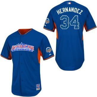 Cheap 2013 MLB ALL STAR American League Seattle Mariners 34 Felix Hernandez Blue Jerseys For Sale