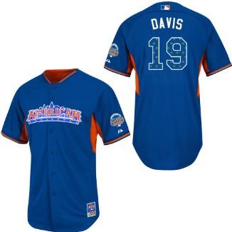 Cheap 2013 MLB ALL STAR American League Baltimore Orioles 19 Chris Davis Blue Jerseys For Sale