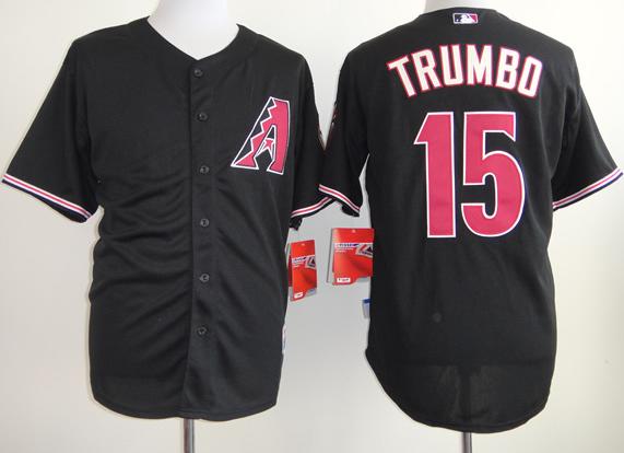 Cheap Arizona Diamondbacks 15 Mark Trumbo Black Cool Base MLB Jersey For Sale