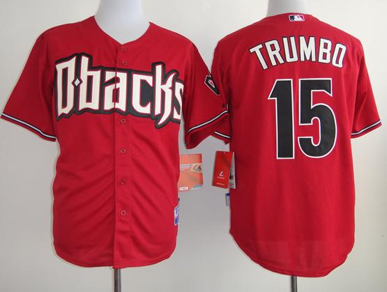 Cheap Arizona Diamondbacks 15 Mark Trumbo Red Cool Base MLB Jersey For Sale