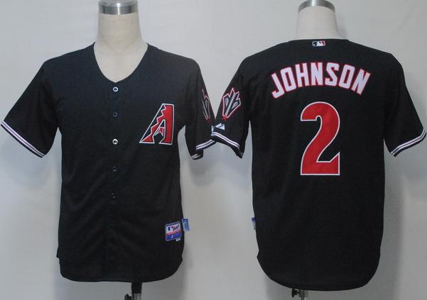 Cheap Arizona Diamondbacks 2 Johnson Black Cool Base MLB Jerseys For Sale