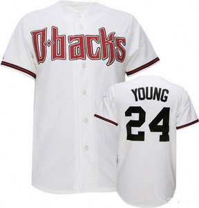Cheap Arizona Diamondbacks 24 Young white baseball jerseys For Sale