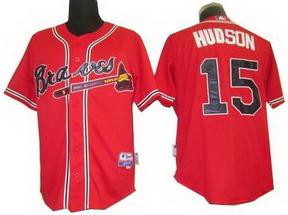 Cheap Atlanta Braves 15 Tim Hudson red jerseys For Sale