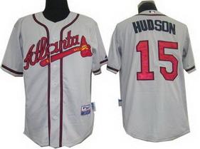 Cheap Atlanta Braves 15 Tim Hudson gray jerseys For Sale