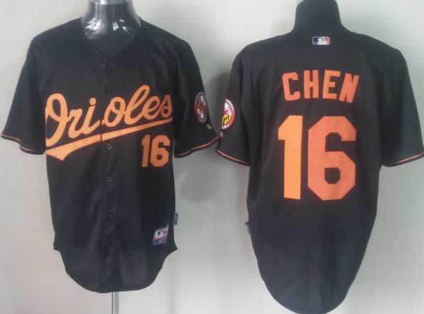 Cheap Baltimore Orioles 16 Wei-Yin Chen Black MLB Jersey For Sale
