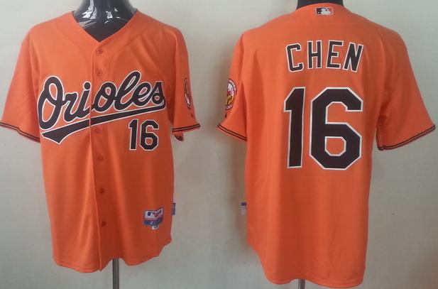 Cheap Baltimore Orioles 16 Wei-Yin Chen Orange MLB Baseball Jersey For Sale