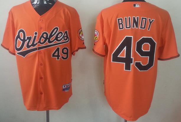 Cheap Baltimore Orioles 49 Dylan Bundy Orange MLB Baseball Jersey For Sale