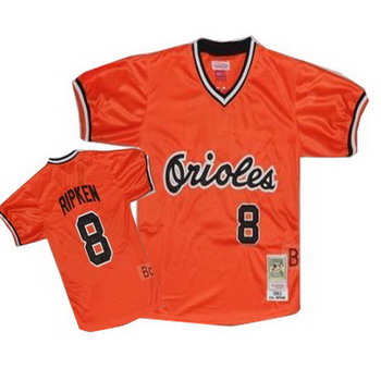 Baltimore Orioles 8 ripken orange mitchell and ness