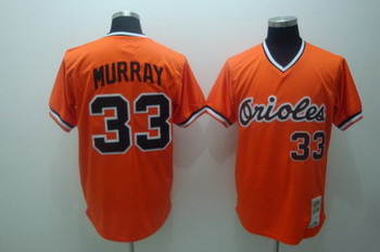 Cheap Baltimore Orioles 33 Eddie Murray Orang Throwback Authentic Baseball Jerseys For Sale