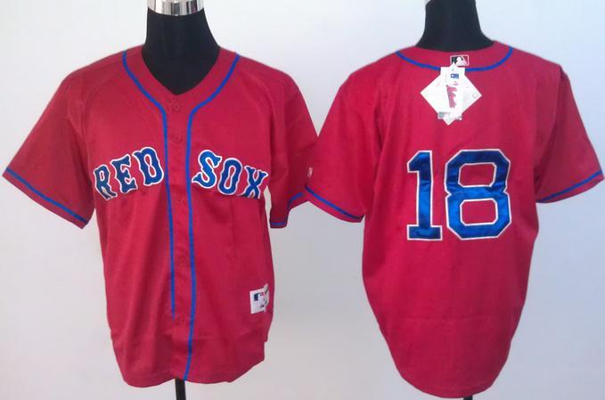 Cheap Boston Red Sox 18 Daisuke Matsuzaka Red MLB Jersey For Sale