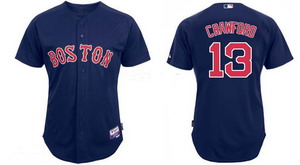 Cheap Boston Red Sox 13 Carl Crawford Blue Baseball Jerseys For Sale
