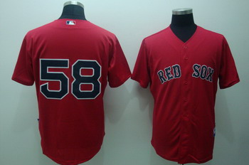 Cheap Boston Red Sox 58 Jonathan Papelbon Red Jerseys For Sale