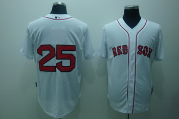 Cheap Boston Red Sox 25 Mike Lowell White Jerseys For Sale