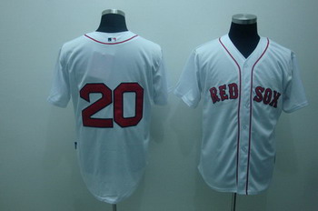 Cheap Boston Red Sox 20 Kevin Youkilis white cool base Jerseys For Sale