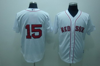 Cheap Boston red sox 15 Dustin Pedroia cool base Jersey white For Sale