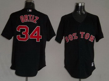 Cheap Boston Red Sox 34 David Ortiz Navy blue For Sale