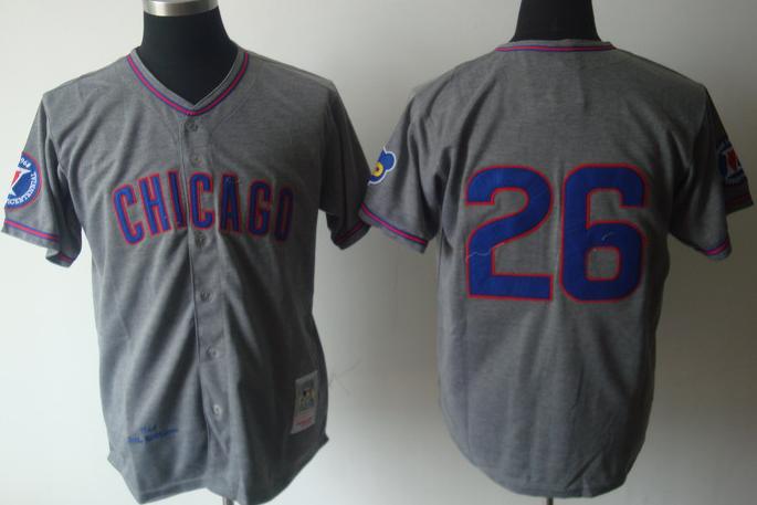 Cheap Chicago Cubs 26 Billy Williams Grey M&N MLB Jerseys For Sale