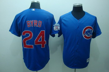 Cheap Chicago Cubs 24 Marlon Byrd Blue Jersey For Sale