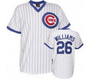 Cheap Billy Williams 26 WHITE(blue strip) Chicago Cubs For Sale