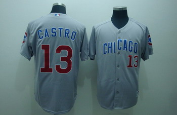 Cheap Chicago Cubs 13 Starlin castro grey jerseys For Sale