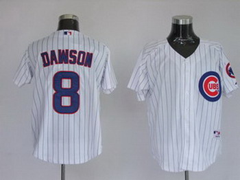 Chicago Cubs 8 Dawson Pinstripe Jerseys