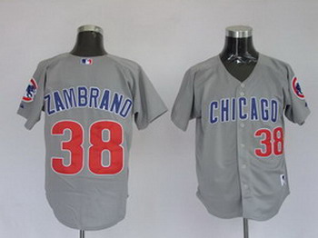 Cheap Chicago Cubs 38 Zambrono Grey Jerseys For Sale