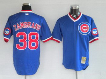 Cheap Chicago Cubs 38 Zambrono Blue For Sale