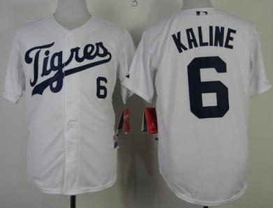 Cheap Detroit Tigers 6 Al Kaline White MLB Jerseys For Sale