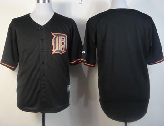 Cheap Detroit Tigers Blank Black Fashion MLB Jersey For Sale