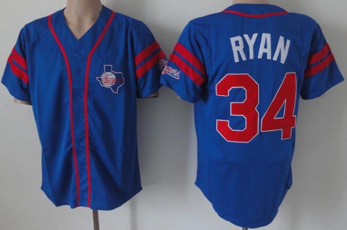 Cheap Houston Astros 34 Nolan Ryan Blue Throwback Jerseys For Sale